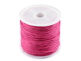 Šňůra bavlněná Ø0,8 mm voskovaná - 1 ks - 5 růžová malinová