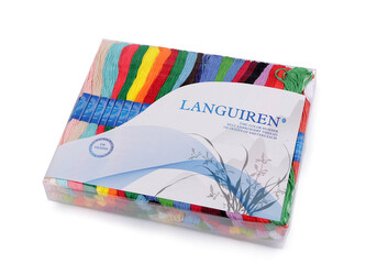 Příze vyšívací typ mouline Languiren sada 100 ks/8 m - 100 ks - mix