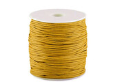 Šňůra bavlněná Ø1,5 mm voskovaná - 1 ks - 30 žlutá