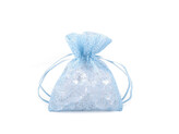 Dárkový pytlík 10x13 cm - 10 ks - 3 modrá světlá