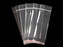 PP sáček s lepicí klopou a závěsem 6x15 cm - 100 ks - transparent