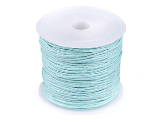 Šňůra bavlněná Ø0,8 mm voskovaná - 1 ks - 19 modrá pomněnková