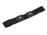 Pásek pružný bez spony, unisex šíře 3 cm - 1 ks - černá
