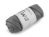 Pletací a háčkovací příze macrame Ewa Ø4 mm 90 g - 1 ks - 8 šedá světlá