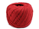 Bavlněná příze macrame Ø2-2,5 mm rozčesávací - 1 ks - 6 červená