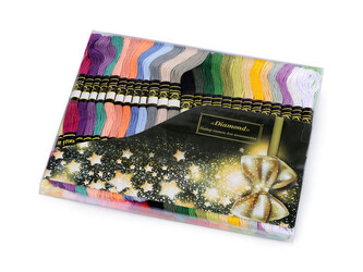 Příze vyšívací typ mouline Diamond sada 50 ks/8 m - 50 ks - mix