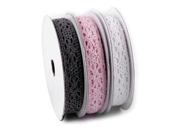 Bavlněná krajka mix šíře 13 mm - 3 ks - mix č. 8