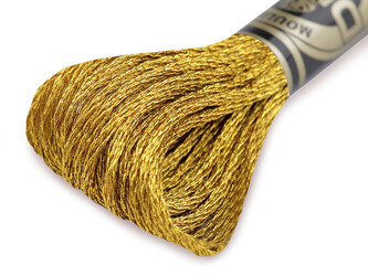 Vyšívací příze DMC Mouliné Light Effects - 1 ks - E3852 Empire Yelow