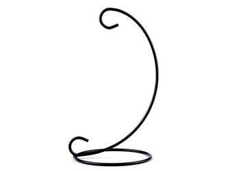 Kovový stojan na aerárium / baňky výška 22 cm - 1 ks - černá