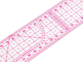 Pravítko ohebné 5x60 cm - 1 ks - 3 transparent