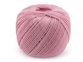 Bavlněná příze macrame Ø2 mm rozčesávací - 1 ks - 5 růžová sv.