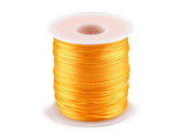 Saténová šňůra Ø1 mm - 1 ks - 17 oranžovožlutá