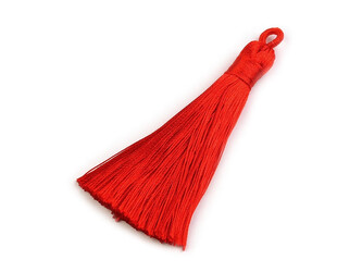 Střapec délka 80 mm - 10 ks - 2 červená