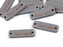 Dřevěná cedulka / ozdoba Handmade 10x30 mm - 100 ks - 5 šedá