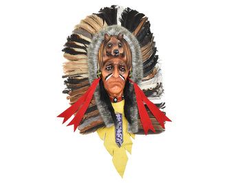 Závěsná dekorace Indiánský náčelník 40 cm - var. D