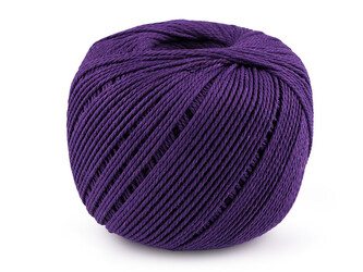 Bavlněná příze macrame Ø2 mm rozčesávací - 1 ks - 8 fialová