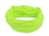 Multifunkční šátek pružný, bezešvý, jednobarevný - 10 ks - 8 žlutozelená ost. neon
