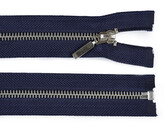 Kovový zip No 5 délka 80 cm - 1 ks - 330 modrá tmavá