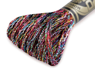 Vyšívací příze DMC Mouliné Light Effects - 1 ks - E130 Multicolored