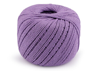 Bavlněná příze macrame Ø2 mm rozčesávací - 1 ks - 19 fialová sv.