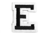 Nažehlovačka písmena - 10 ks - 5 "E" černá
