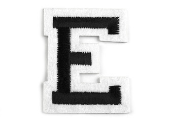 Nažehlovačka písmena - 10 ks - 5 "E" černá