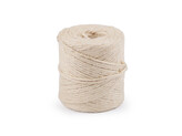 Jutový provázek Ø2 mm k pletení a háčkování 100 g - 1 ks - 1 (01) režná světlá