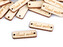 Dřevěná cedulka / ozdoba Handmade 10x30 mm - 100 ks - 2 přírodní