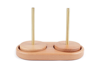 Dřevěný odvíječ přízí - 1 ks - přírodní stř.