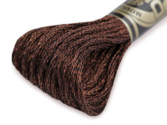 Vyšívací příze DMC Mouliné Light Effects - 1 ks - E898 Monk