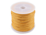 Šňůra bavlněná Ø0,8 mm voskovaná - 1 ks - 35 žlutá