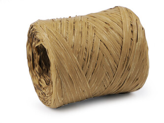 Lýko rafie k pletení tašek - syntetické, šíře 10 mm - 1 ks - 5 (05) béžovozelená