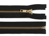 Kovový zip No 5 délka 60 cm - 1 ks - 322 černá