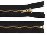 Kovový zip No 5 délka 80 cm - 1 ks - 322 černá