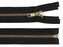 Kovový zip No 5 délka 80 cm - 1 ks - 322 černá