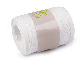 Lýko rafie k pletení tašek šíře 5-8 mm - 1 ks - 8 (01) bílá