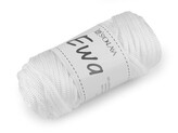 Pletací a háčkovací příze macrame Ewa Ø4 mm 90 g - 1 ks - 1 bílá