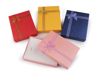 Krabička na šperky 12x16 cm - 4 ks - mix č. 7