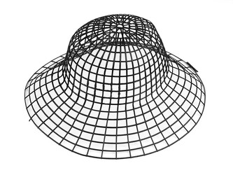 Plastový základ pro výrobu klobouku - 1 ks - 2 černá