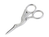 Nůžky vyšívací čáp délka 9 cm - 1 ks - 1 nikl