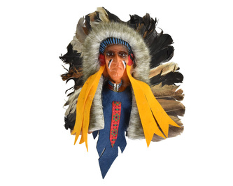 Závěsná dekorace Indiánský náčelník 20 cm - var. N