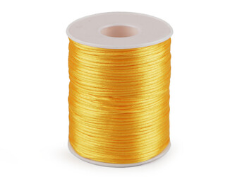 Saténová šňůra Ø1 mm - 1 ks - 16 žlutá narcisová