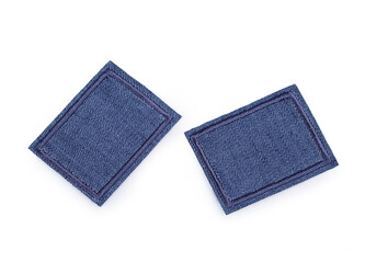Nažehlovací záplaty pro opravy dírek i zdobení 30x40 mm - 10 ks - 12 modrá jeans