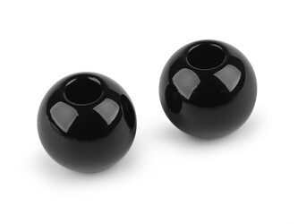 Plastové voskové korále Ø30 mm - 2 ks - 2 (F75) černá
