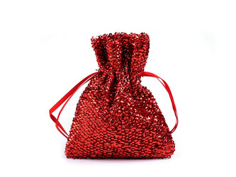 Dárkový pytlík 8x10 cm exkluzivní - 10 ks - 2 (08) červená