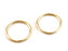 Kroužek Ø25 mm - 100 ks - 2 zlatá světlá
