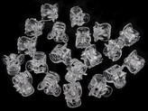 Skřipec do vlasů malý 10x13 mm transparent - 1000 ks - 3 transparent kouřová