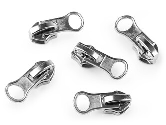 Jezdec ke spirálovým voděodolným zipům No 7 - 50 ks - nikl