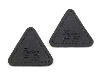 Ozdoba / nášivka / ochrana švů na oděvy 25 mm - 50 ks - 2 černá