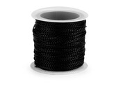 Dutinka s lurexem Ø1 mm kulatá vánoční - 1 ks - 3 černá